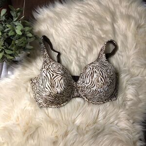 Vanity Fair animal print bra 36DD
